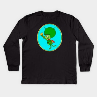 Gazoo - Cartoon Alien Kids Long Sleeve T-Shirt